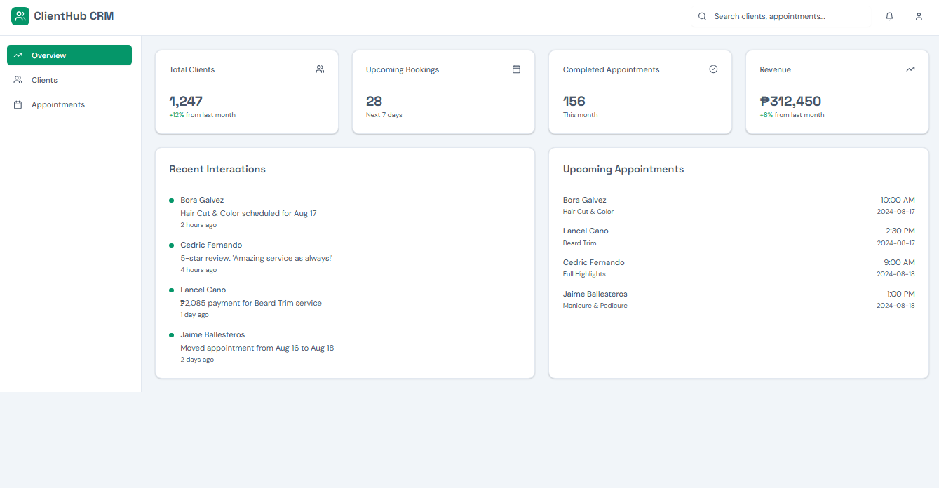 Mini CRM Setup